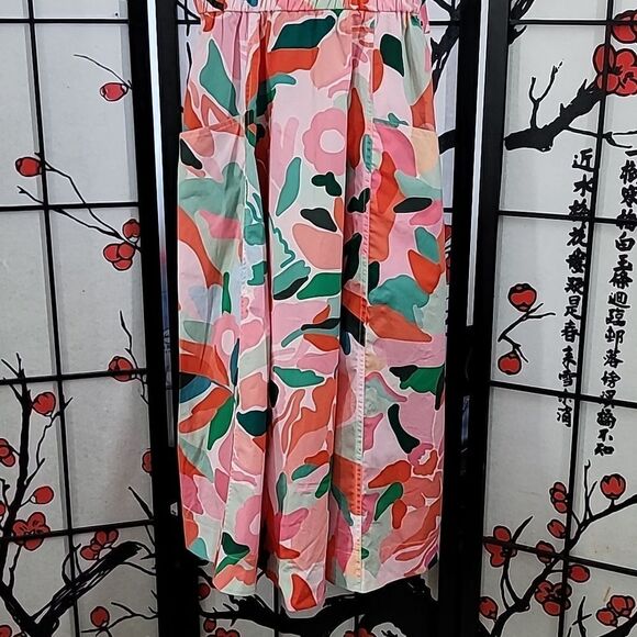 Jessie Zhao Grace Floral Cotton Sleeveless Midi Dress - Picture 4 of 12